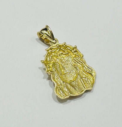 10K GOLD JESUS FACE PENDANT- WEIGHT: 2.3gm