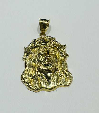 10K GOLD JESUS FACE PENDANT- WEIGHT: 5.3gm