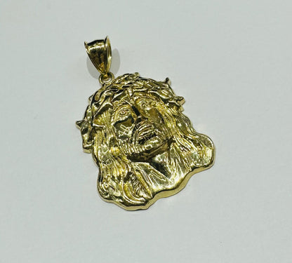 10K GOLD JESUS FACE PENDANT- WEIGHT: 5.3gm