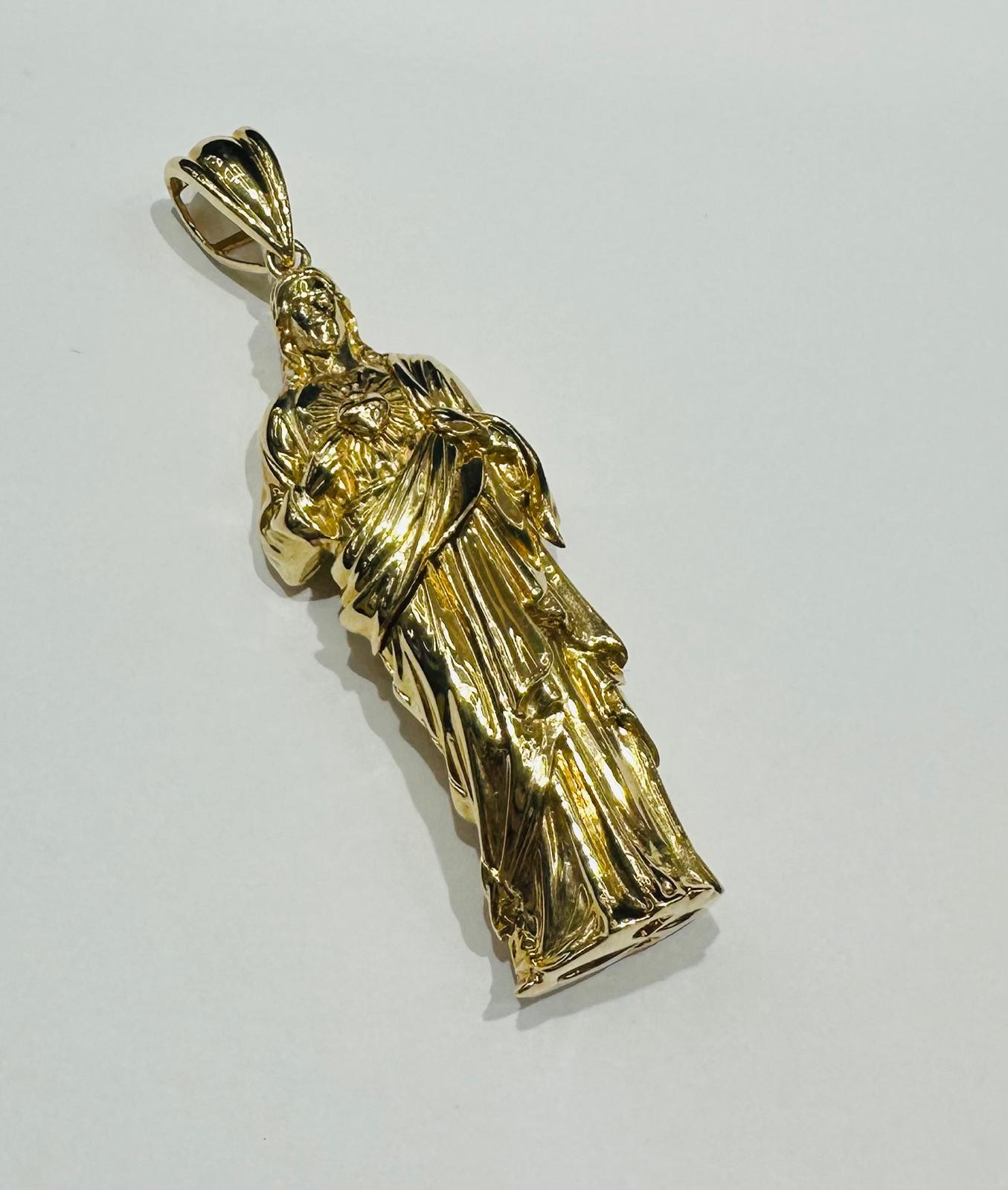 10K GOLD JESUS PENDANT- WEIGHT: 20.2gm