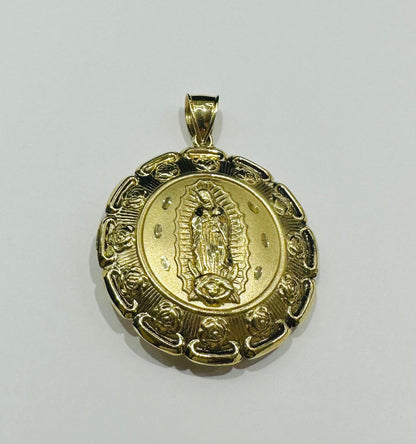 10K GOLD JESUS/VIRGIN MARY PENDANT- WEIGHT: 11.1gm
