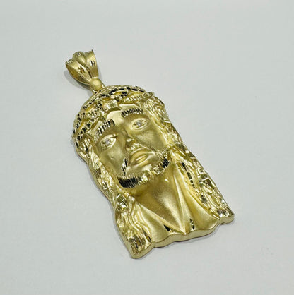 10K GOLD JESUS FACE PENDANT- WEIGHT: 15.0gm