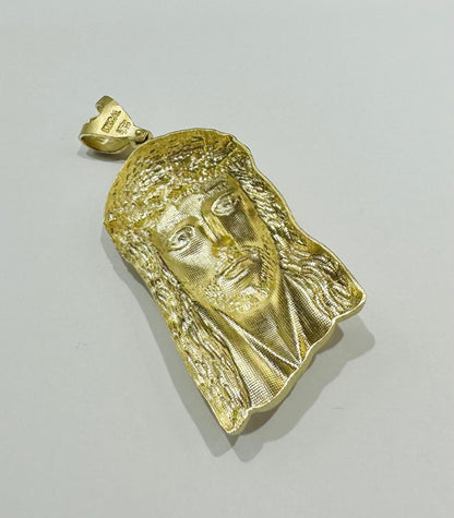 10K GOLD JESUS FACE PENDANT- WEIGHT: 15.0gm