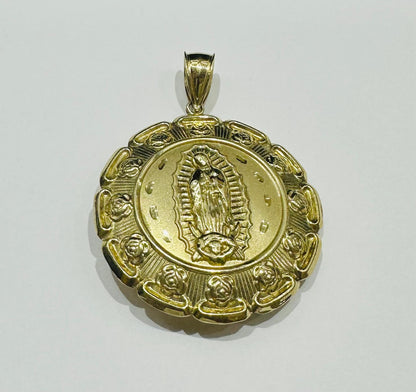 10K GOLD JESUS/VIRGIN MARY PENDANT- WEIGHT: 18.8gm
