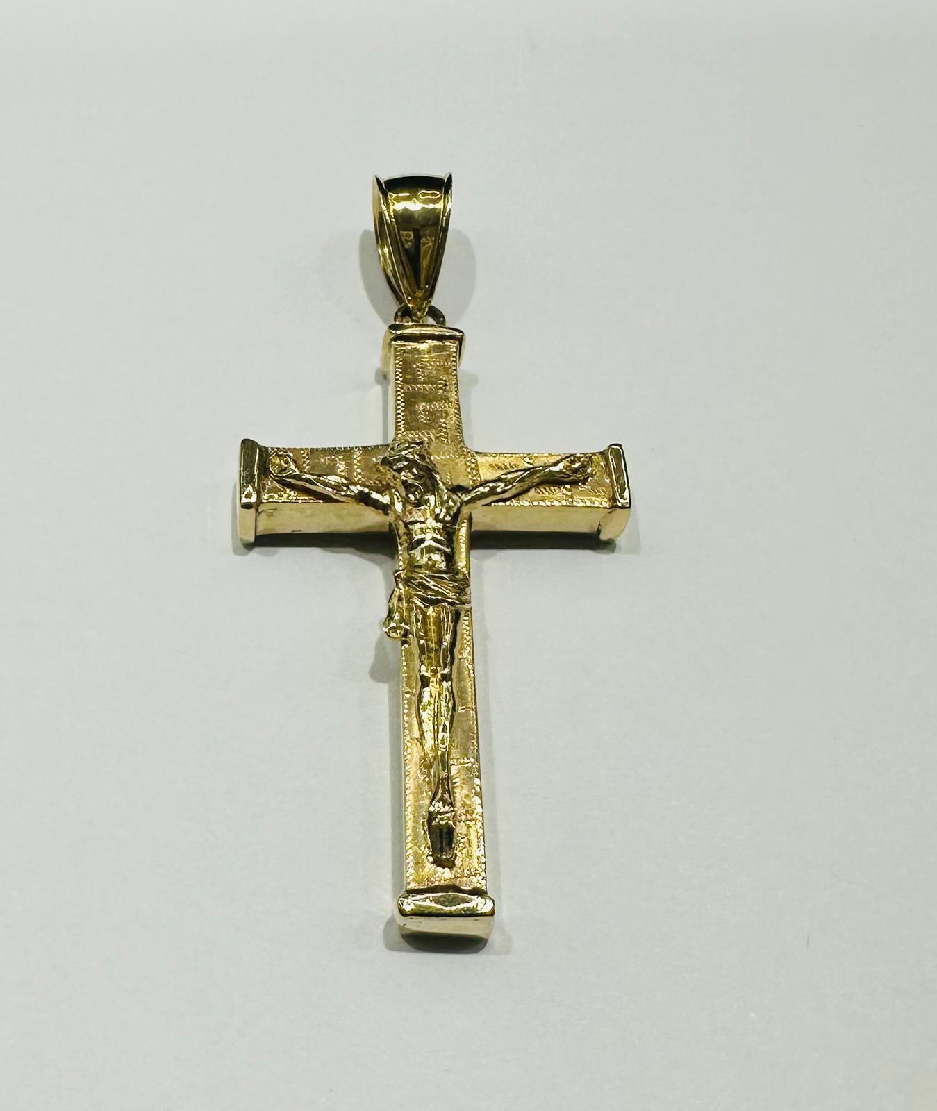 10K GOLD JESUS CROSS PENDANT- WEIGHT: 22.1gm