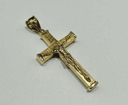 10K GOLD JESUS CROSS PENDANT- WEIGHT: 22.1gm