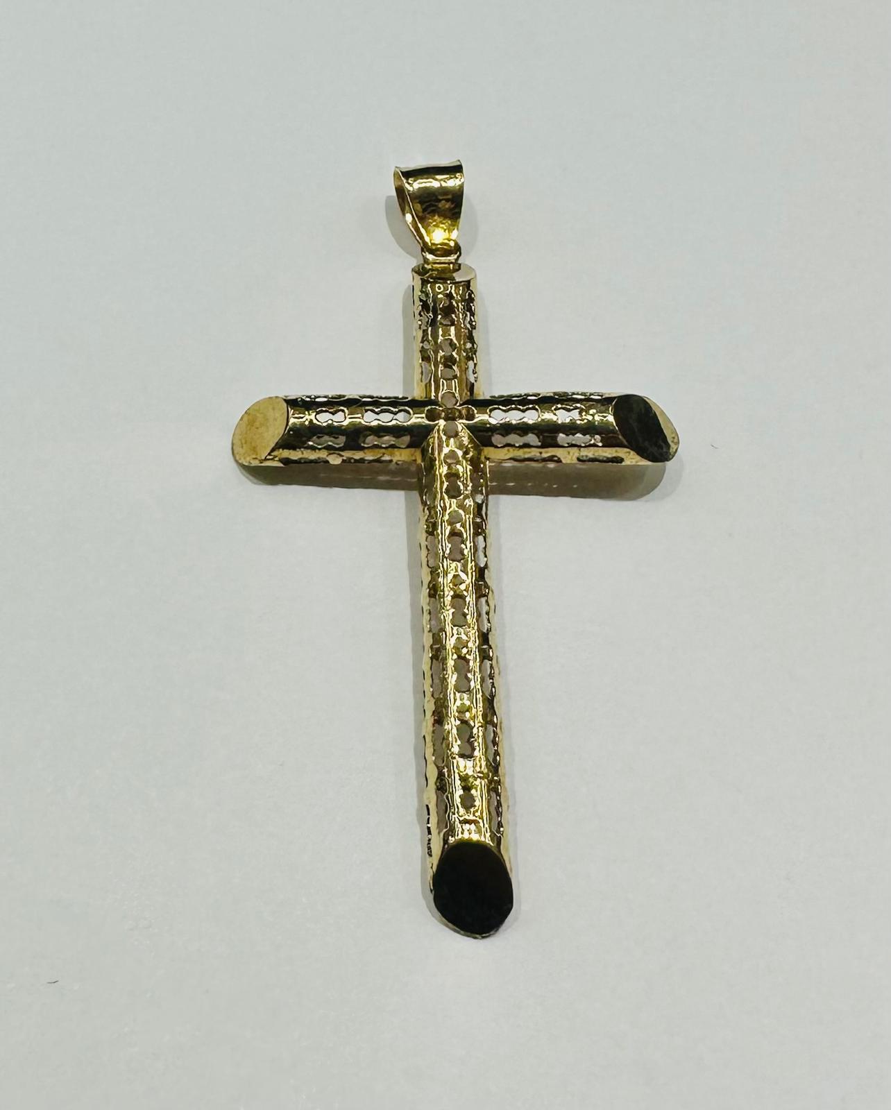 10K GOLD CROSS PENDANT- WEIGHT: 3.8gm