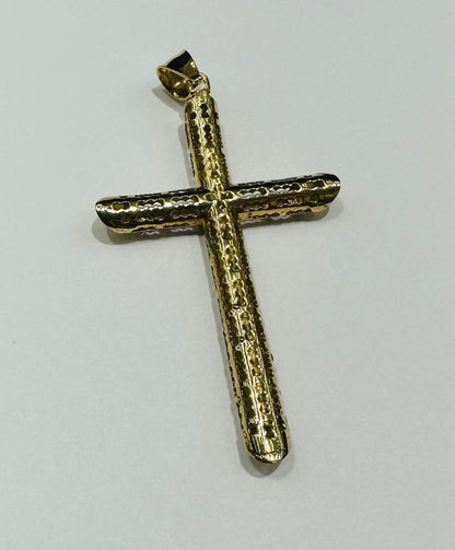 10K GOLD CROSS PENDANT- WEIGHT: 3.8gm
