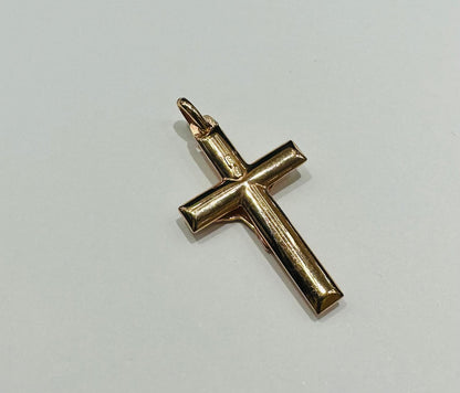 10K ROSE GOLD JESUS CROSS PENDANT- WEIGHT: 2.3gm