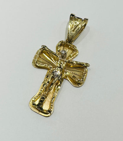 10K GOLD JESUS CROSS PENDANT- WEIGHT: 23.5gm