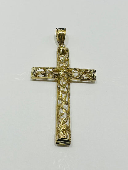 10K GOLD CROSS PENDANT- WEIGHT: 8.1gm