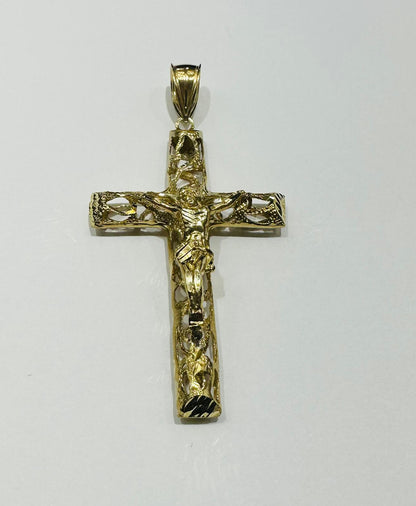 10K GOLD JESUS CROSS PENDANT- WEIGHT: 9.5gm