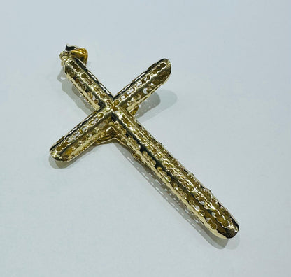 10K GOLD CROSS JESUS PENDANT- WEIGHT: 11.3gm