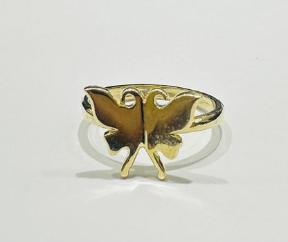 10K GOLD BUTTERFLY RING- WEIGHT: 2.5gm