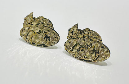10K GOLD STRAWBERRY SHORTCAKE EARRINGS- WEIGHT: 2.3gm