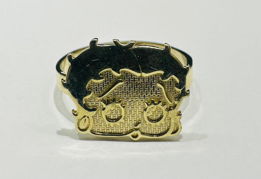 10K GOLD BETTY BOOP RING- WEIGHT: 2.4gm