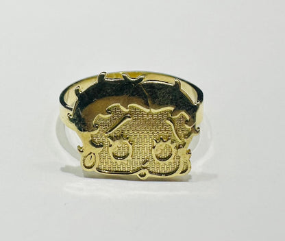 10K GOLD BETTY BOOP RING- WEIGHT: 2.4gm