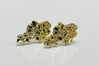 10K GOLD REGULAR NUGGET EARRINGS- WEIGHT: 1.4gm