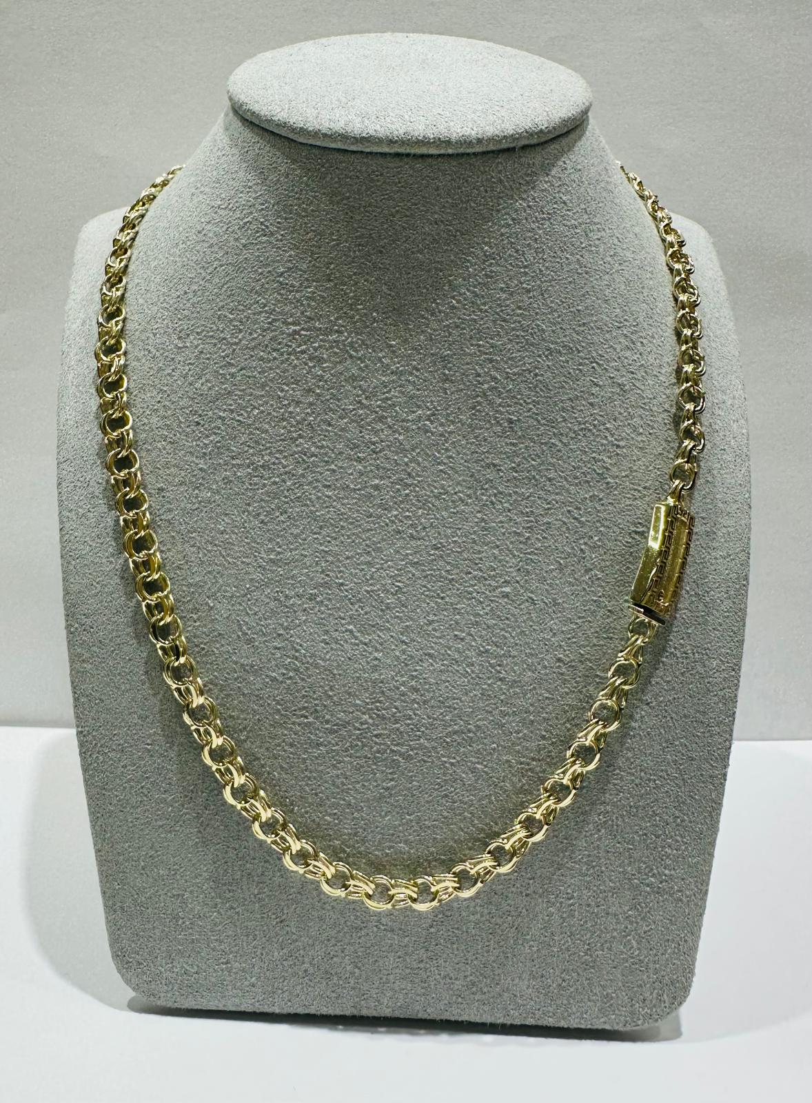 10K GOLD CHINO LINK CHAIN- WEIGHT: 25.8gm    24"
