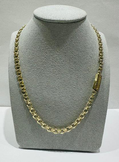 10K GOLD CHINO LINK CHAIN- WEIGHT: 25.8gm    24"