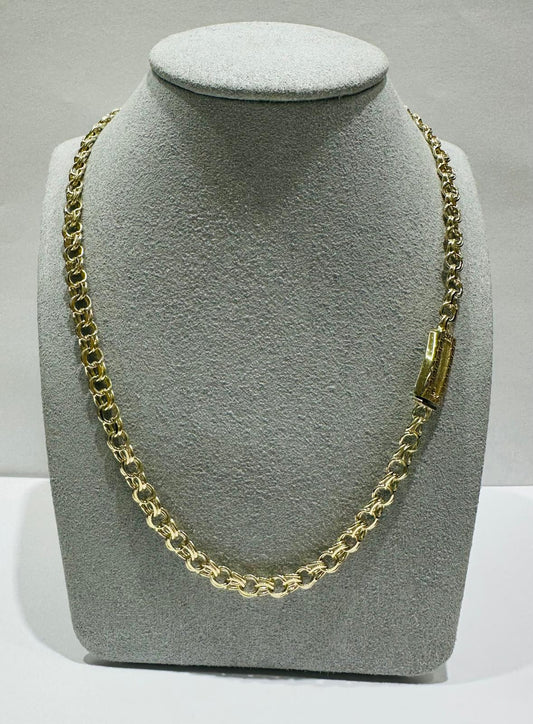 10K GOLD CHINO LINK CHAIN- WEIGHT: 25.8gm    24"