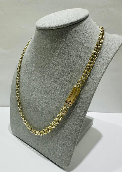 10K GOLD CHINO LINK CHAIN- WEIGHT: 25.8gm    24"