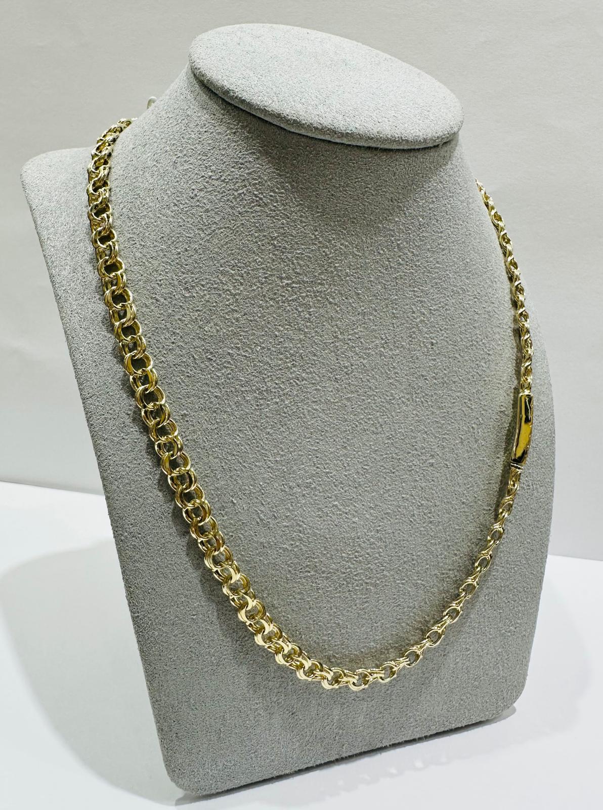 10K GOLD CHINO LINK CHAIN- WEIGHT: 25.8gm    24"