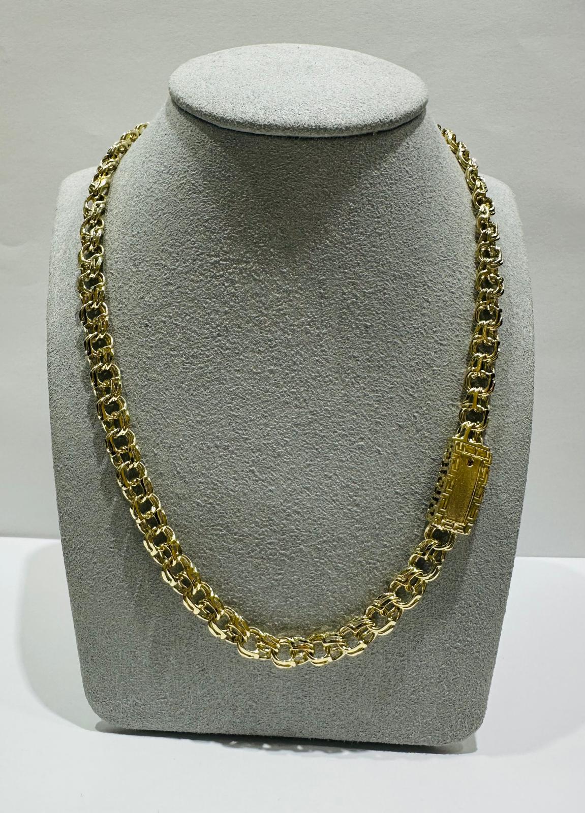10K GOLD CHINO LINK CHAIN- WEIGHT: 34.0gm    18"