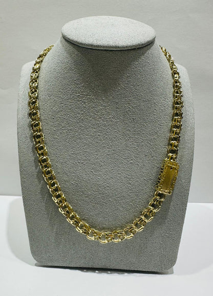 10K GOLD CHINO LINK CHAIN- WEIGHT: 34.0gm    18"