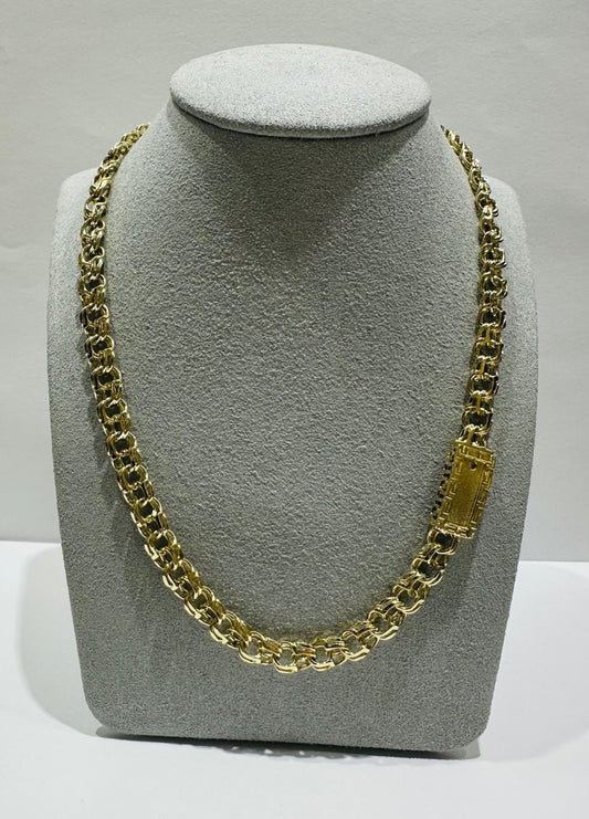 10K GOLD CHINO LINK CHAIN- WEIGHT: 34.0gm    18"