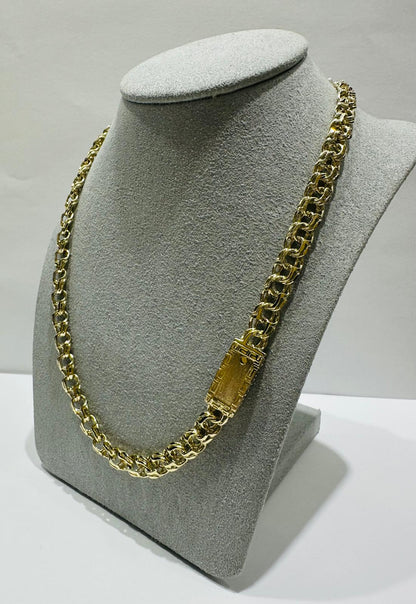 10K GOLD CHINO LINK CHAIN- WEIGHT: 34.0gm    18"