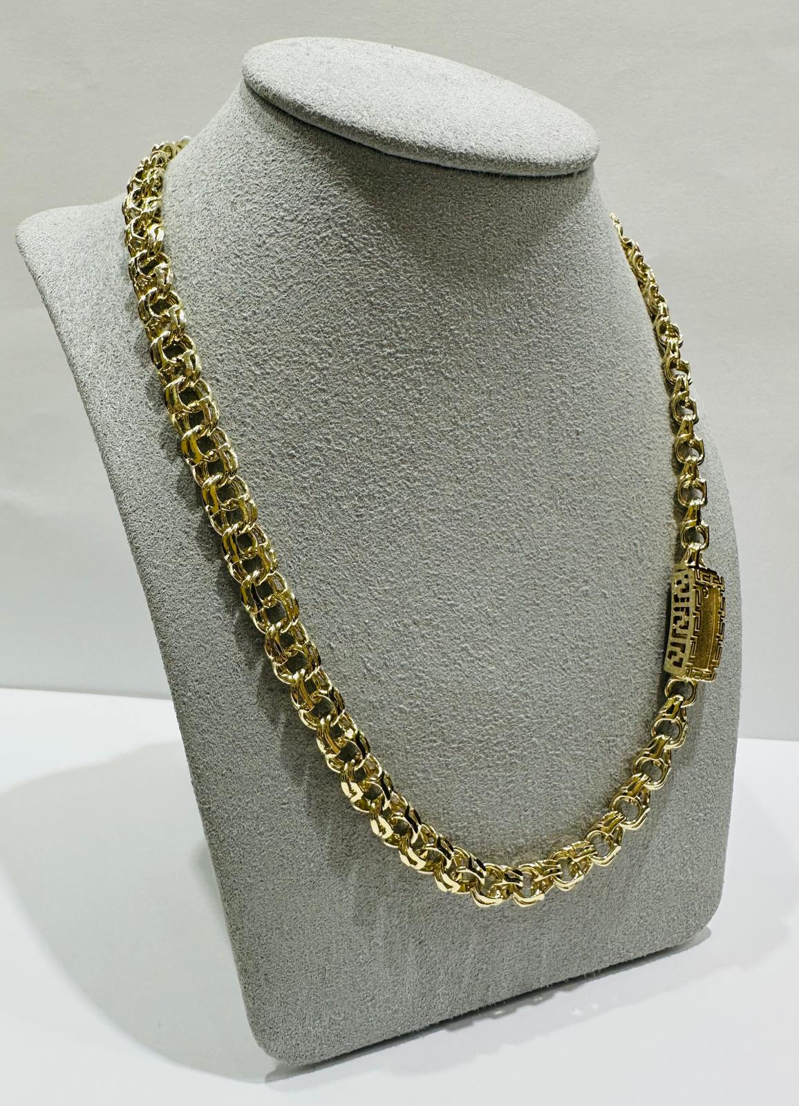 10K GOLD CHINO LINK CHAIN- WEIGHT: 34.0gm    18"