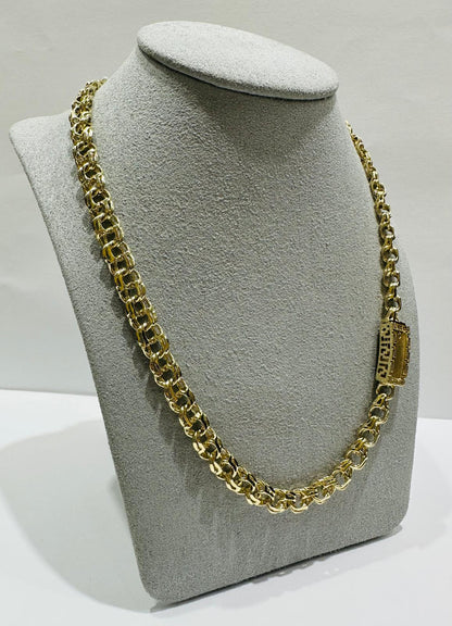 10K GOLD CHINO LINK CHAIN- WEIGHT: 34.0gm    18"