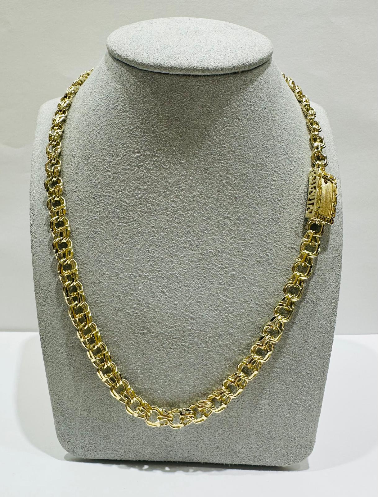 10K GOLD CHINO LINK CHAIN- WEIGHT: 44.4gm    24"