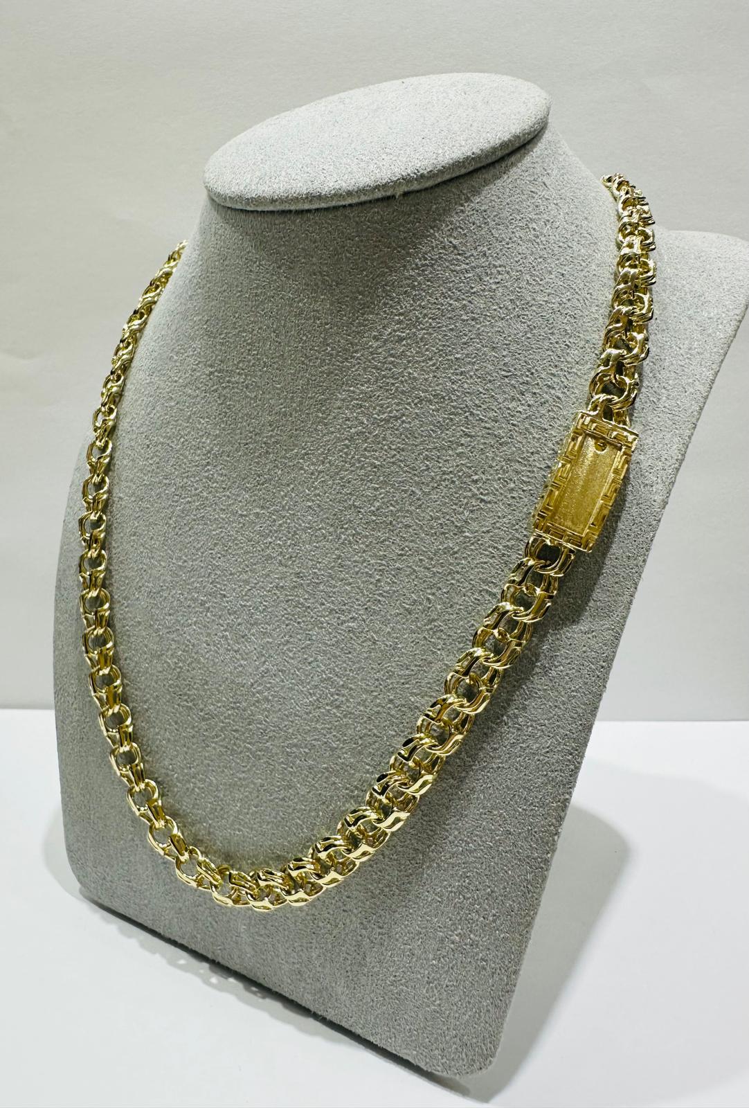 10K GOLD CHINO LINK CHAIN- WEIGHT: 44.4gm    24"