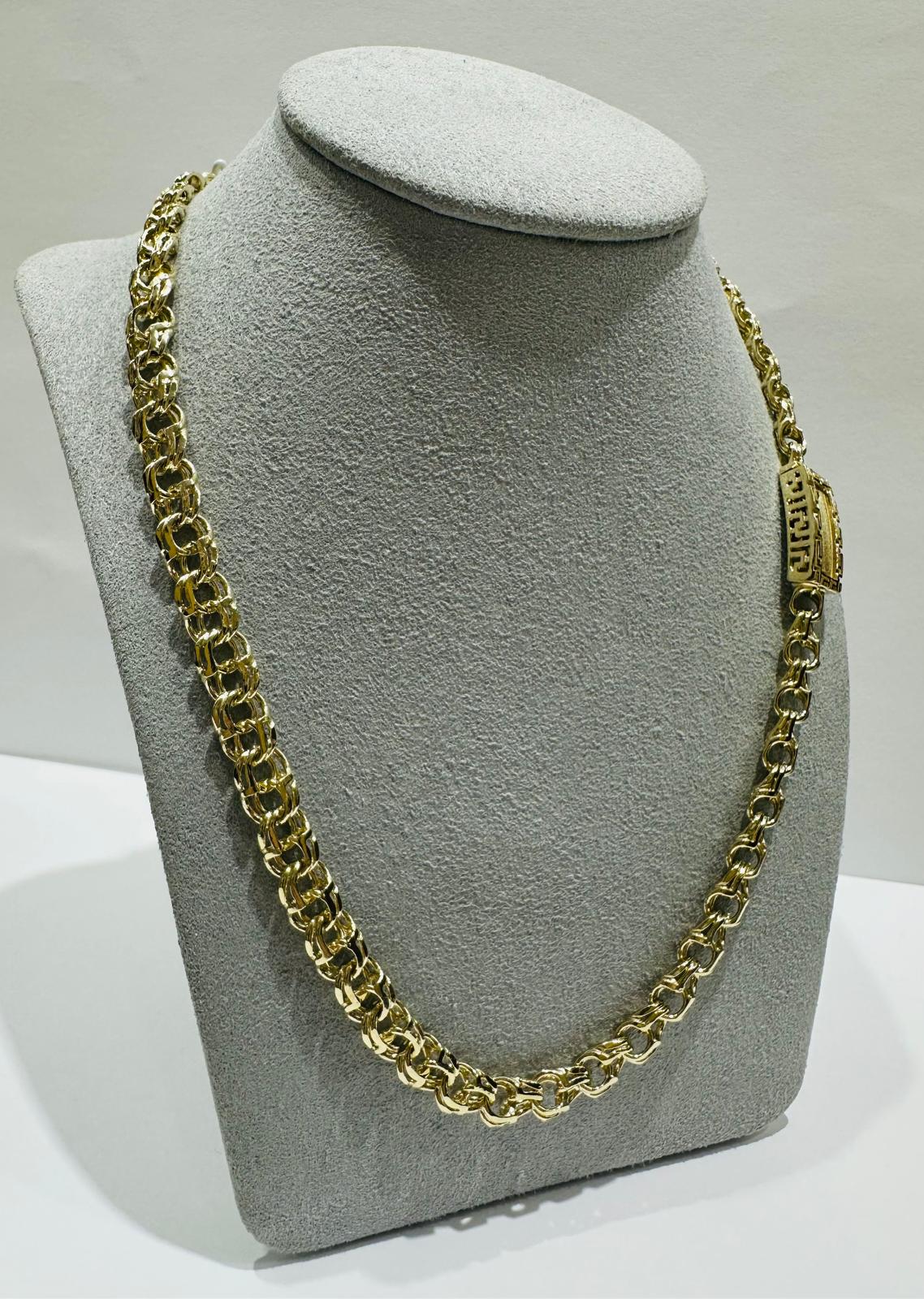 10K GOLD CHINO LINK CHAIN- WEIGHT: 44.4gm    24"