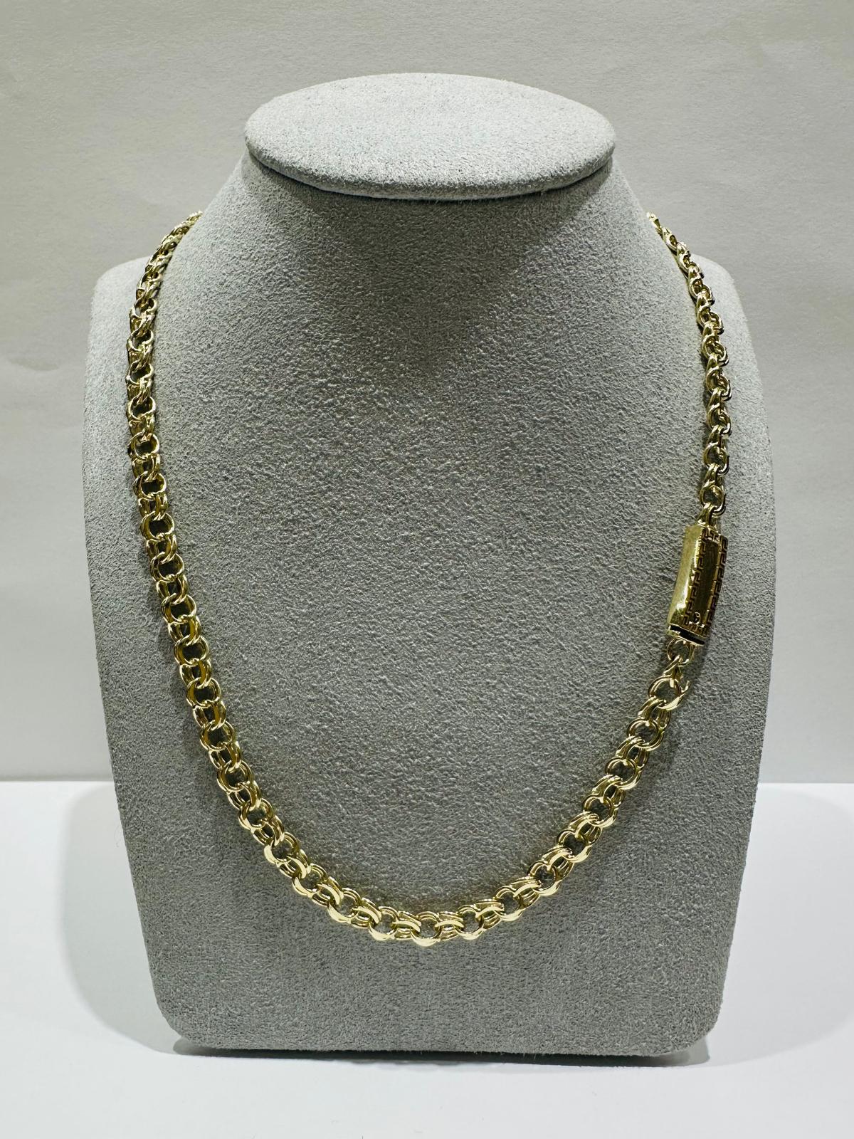 10K GOLD CHINO LINK CHAIN- WEIGHT: 20.3gm    18"