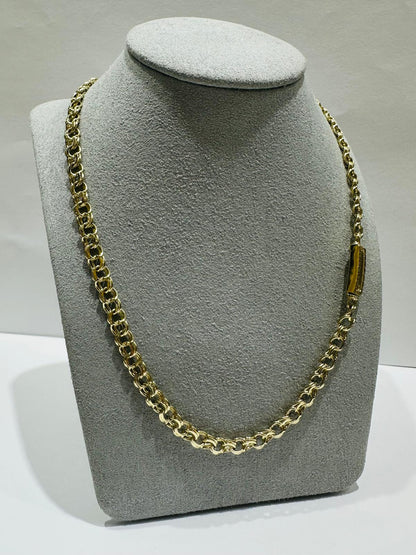 10K GOLD CHINO LINK CHAIN- WEIGHT: 20.3gm    18"