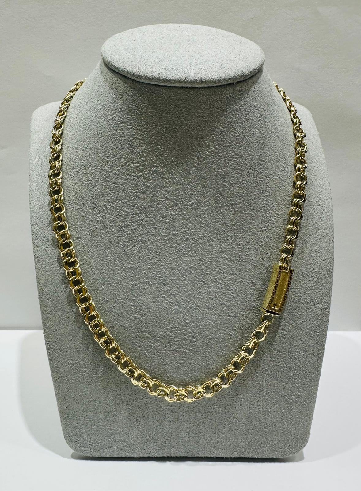 10K GOLD CHINO LINK CHAIN- WEIGHT: 22.7gm    20"