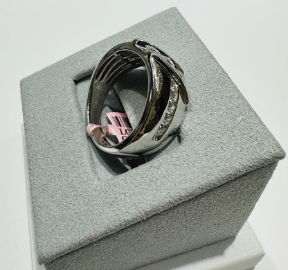 14K WHITE GOLD LAB GROWN DIAMOND ROCK RING VS-  1.00CTW