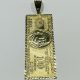 10K GOLD 100 DOLLAR BILL PENDANT, WEIGHT: 12.7gm